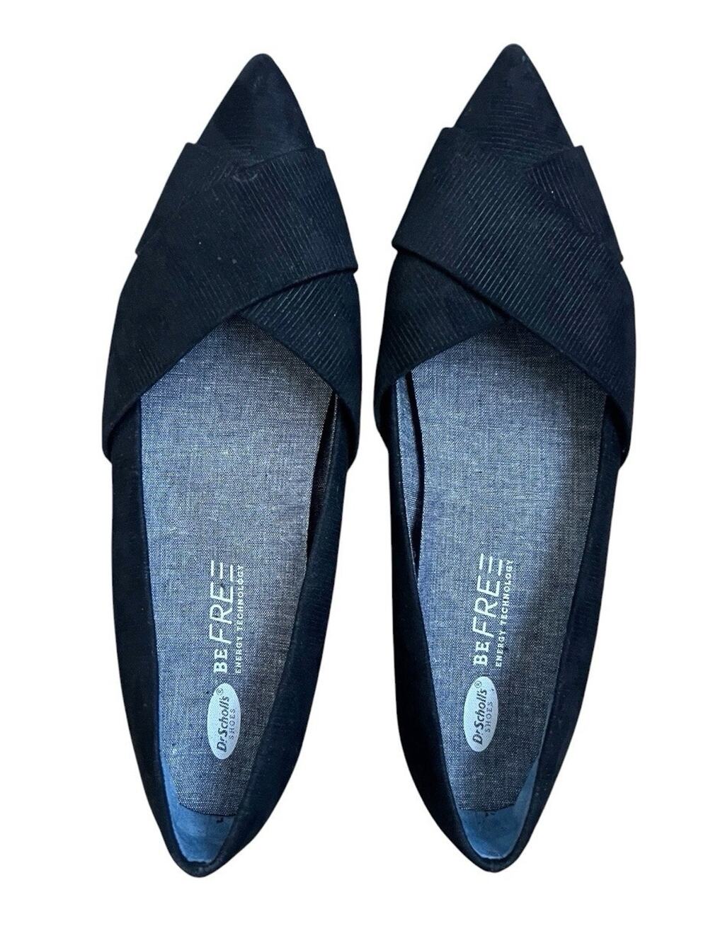 Dr. Scholl's Women's Slip On Ballet Flats Shoes Pointed Toe Sz 8 Black